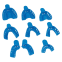 Porte-Empreintes plastiques Medibase - Le lot de 9 porte-empreintes